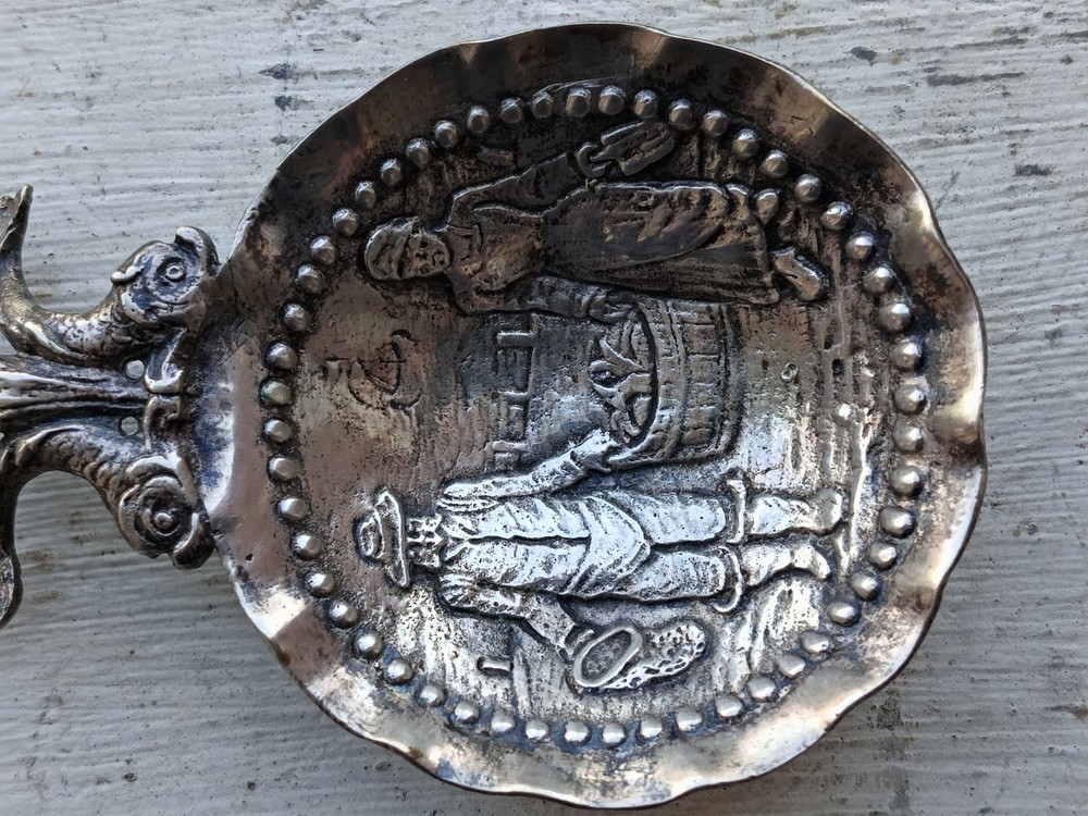 Antique .833 Silver Dutch Tea Caddy Spoon