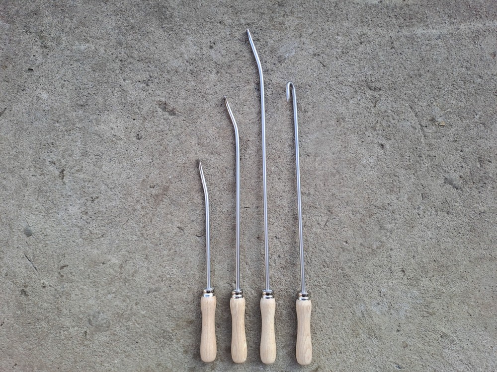 Flocking irons (saddle fitting tools), a Set of 4 Saddlery Tools