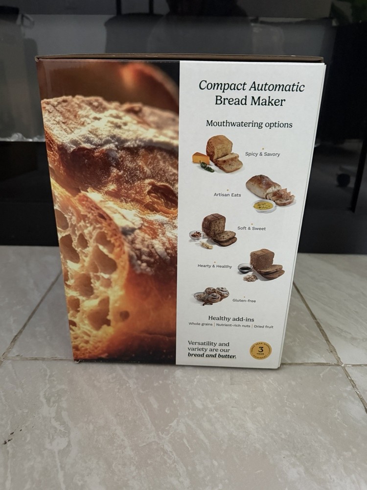 Cuisinart Compact Automatic Bread Maker Machine, Stainless, NEW