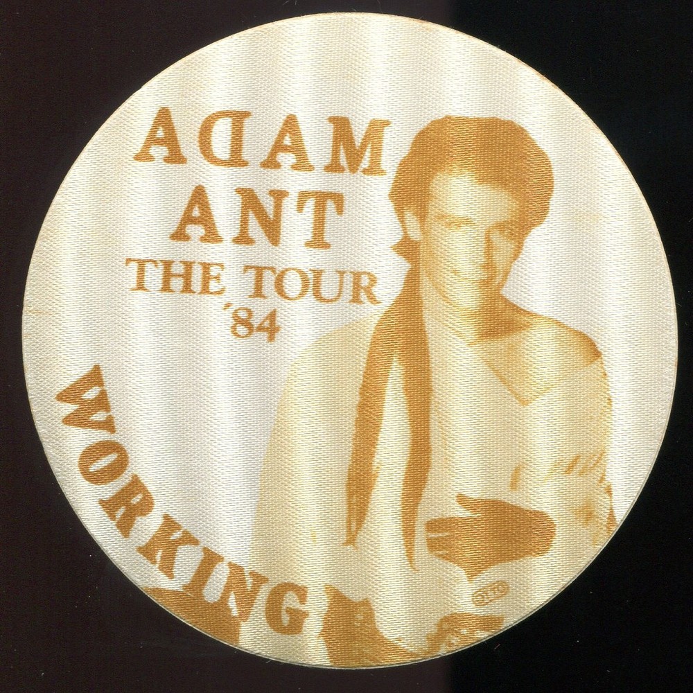 Vintage 1984 Adam Ant Concert Working Backstage Pass