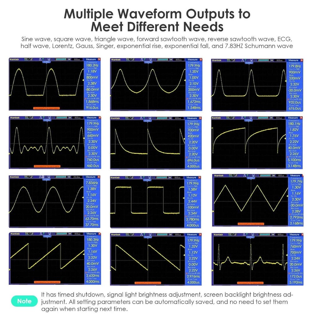 Frequency Generator Device 0.001Hz-200kHz Range with 13 Waveforms and Keypad