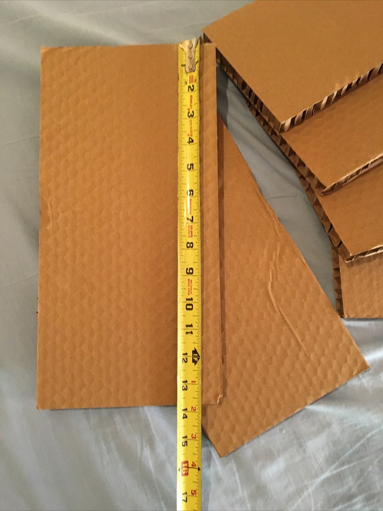 11 pcs. Corrugated Cardboard Craft Pieces, assorted packing material