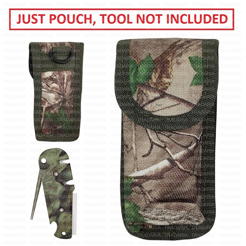 TACTICAL TOOL CERAMIC CARBIDE DIAMOND ROD SHARPENER POUCH ONLY