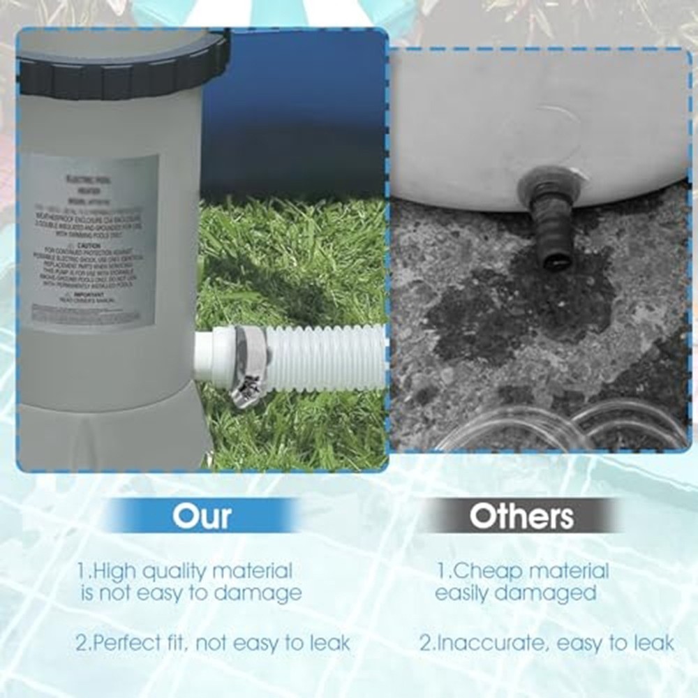 Pool Hose Connectors Set for Efficient Connection to Various Equipment
