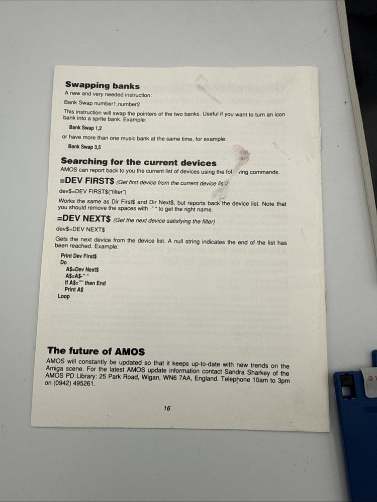 Mandarin AMOS Compiler Commodore Amiga Software, Complete