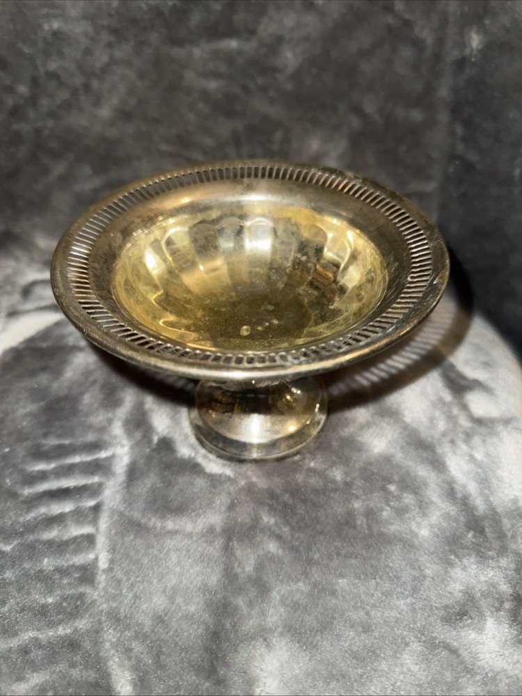 Silver Plated Pedestal Candy Dish VTG