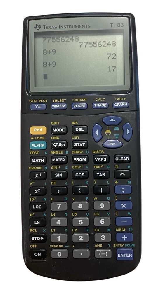 Working Texas Instruments TI-83 Plus Graphing Calculator