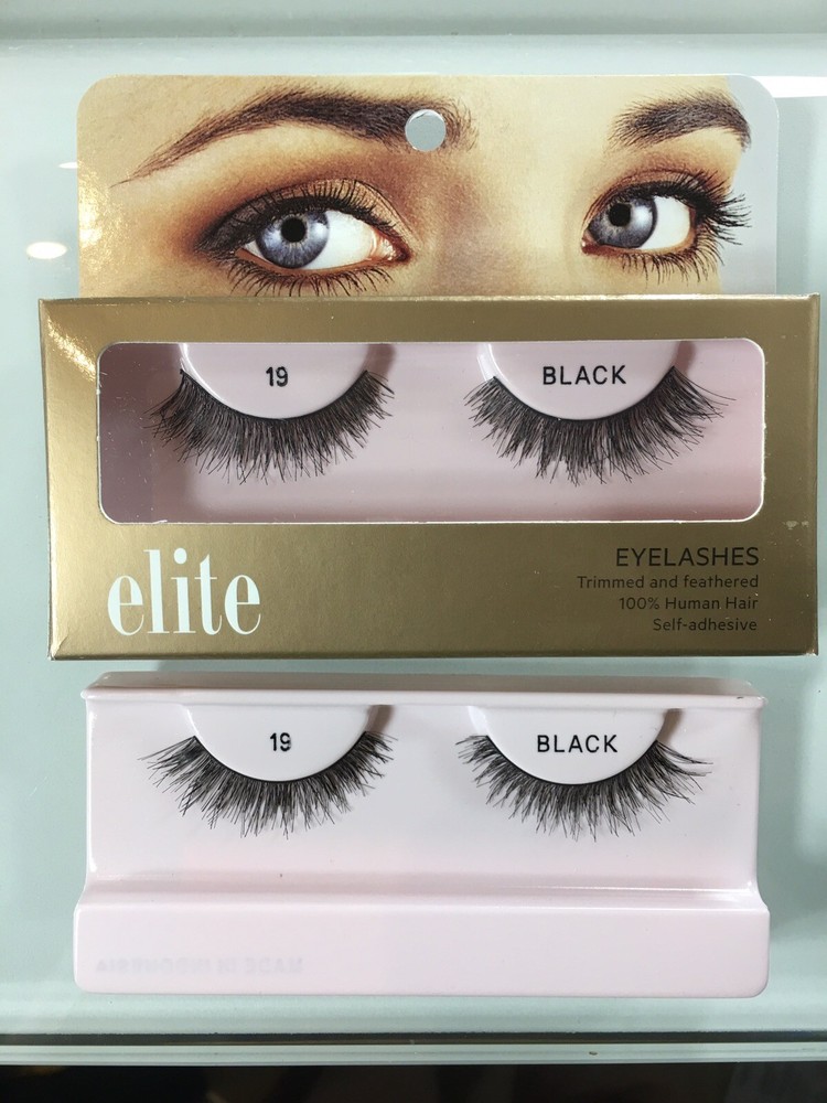 Elite Cosmetics False Eyelashes #19 Black