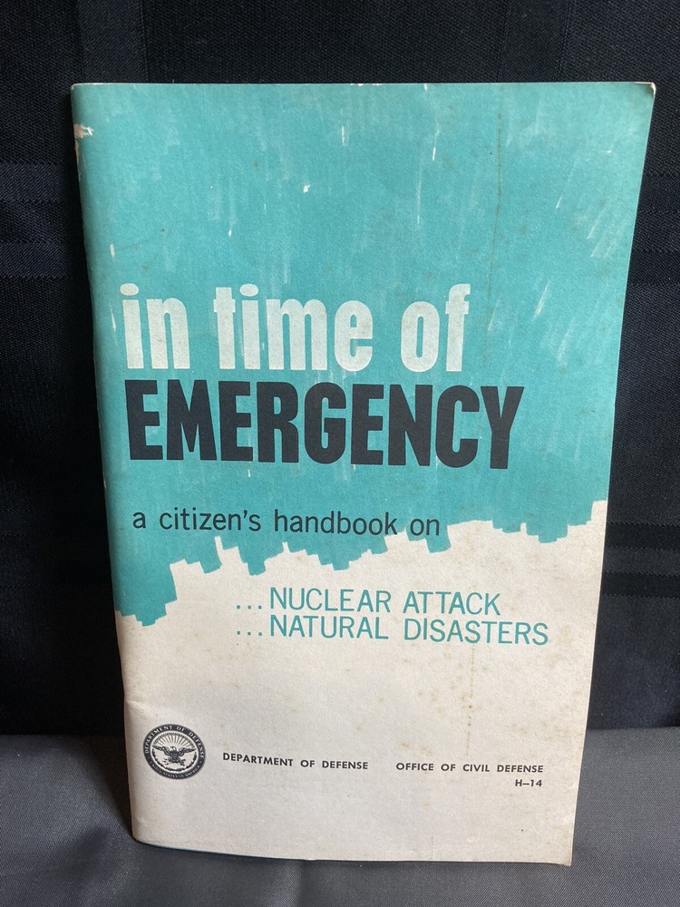 1957 Red Cross First Aid Book 1968 Nuclear Attack Handbook