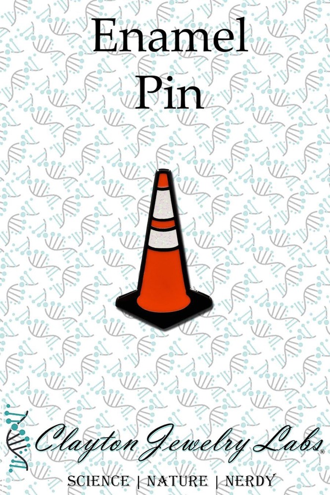 Traffic Cone Hard Enamel Pin