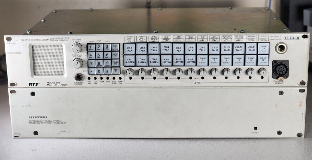 RTS 803 Master Station + RTS 862 Intercom System Interconnect