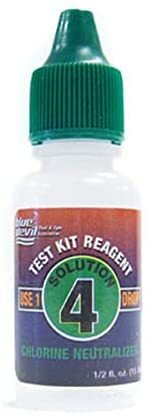 Blue Devil B7044 0.5 oz Test Kit Reagent Solution 4 Neutralizer