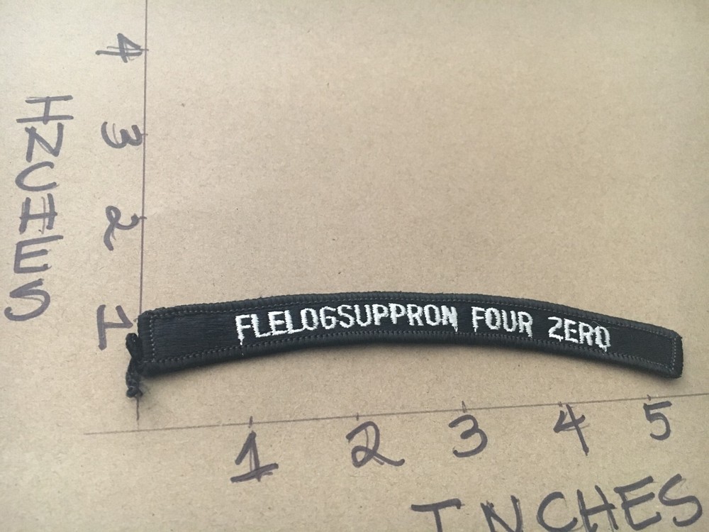 US NAVY SHOULDER STRIP TAB rocker Patch Flelogsuppron Four Zero