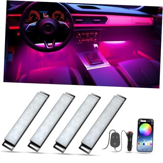 Car Lights Interior, LED Lights for Car APP+ Box Control Cigarette Lighter