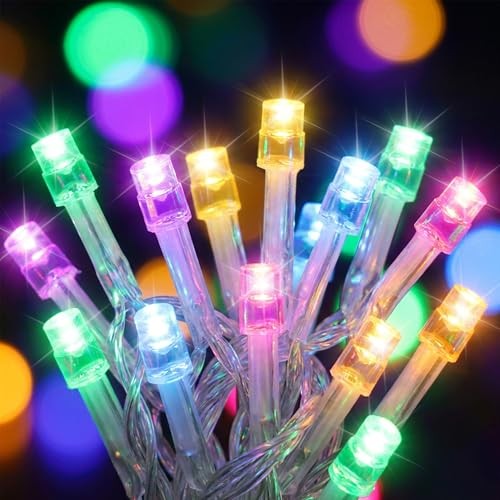 30 LED Easter String Lights - 11.5Ft Colored Battery Mini Light with 8 Pastel