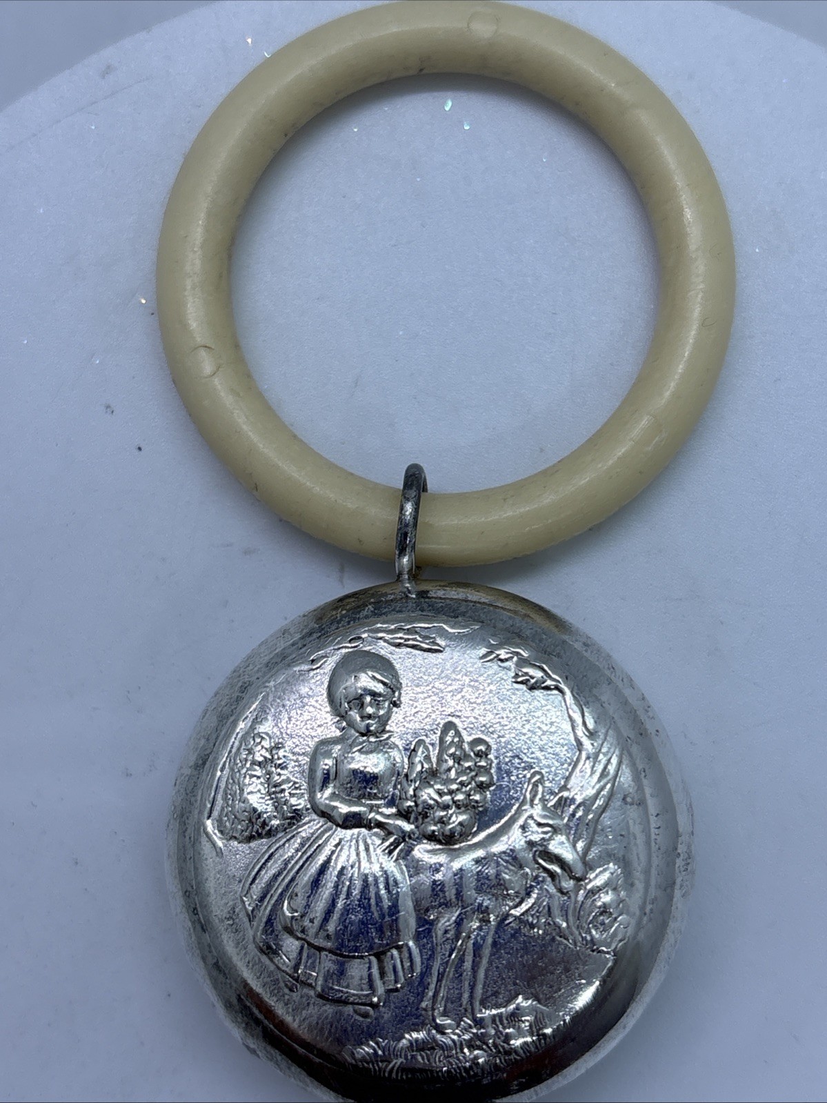 Vintage Silverplate Baby Rattle