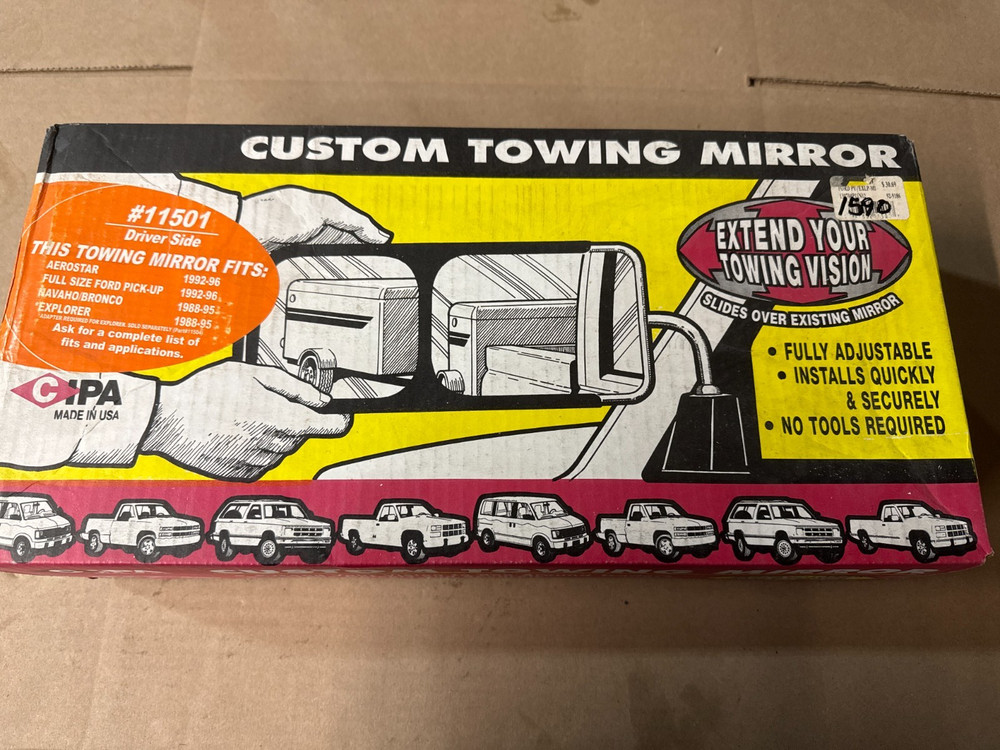CIPA Mirrors 11501 Custom Towing Mirror