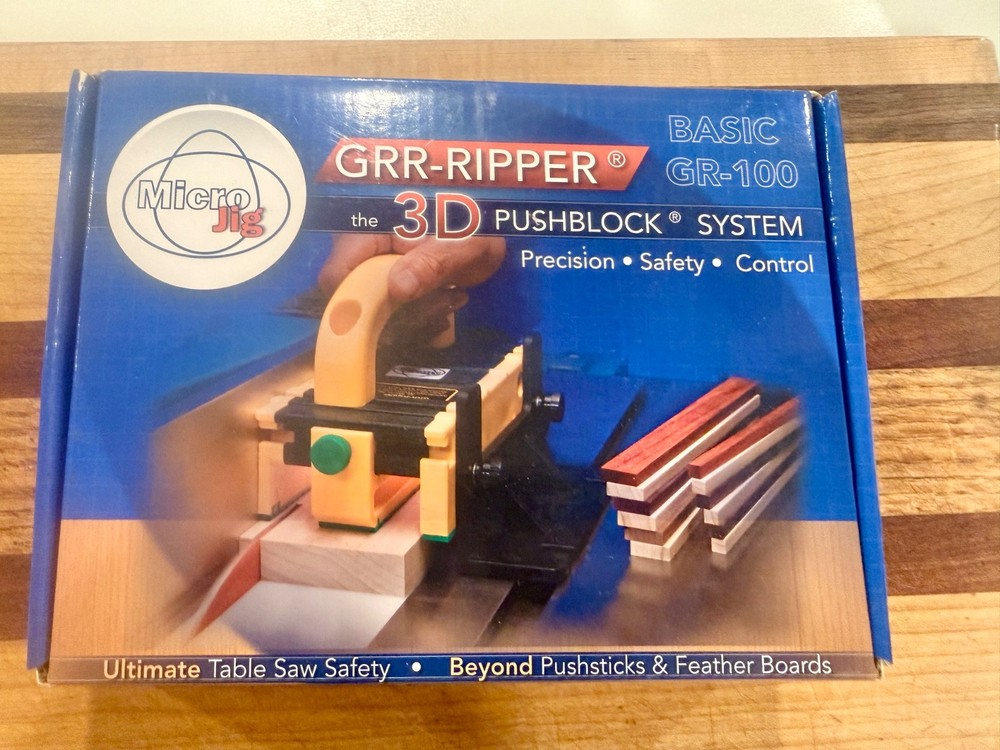 MICROJIG GRR-RIPPER 3D Pushblock System; Basic GR-100; Made in USA