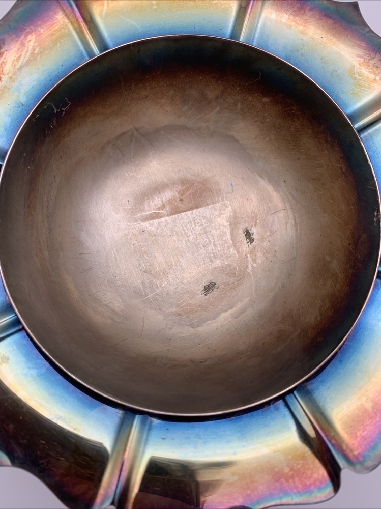 Vintage LUNT Silverplate Footed Dish Bowl 7” Wide And 2.5” Tall