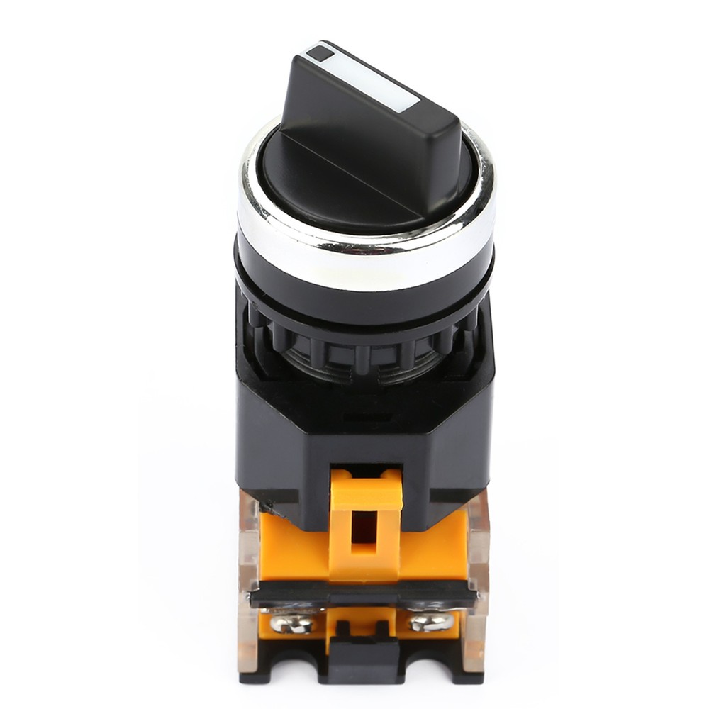 22mm Round Selector Switch 2 Positions NC + NO Self Locking❀