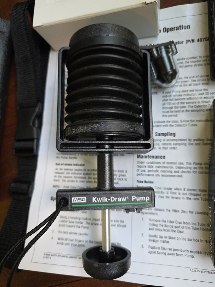 MSA Kwik Draw Gas Detector Pump 487500 BUNDLE
