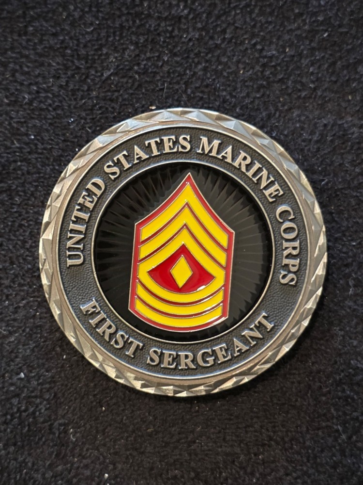 First Sergeant USMC Challenge Coin