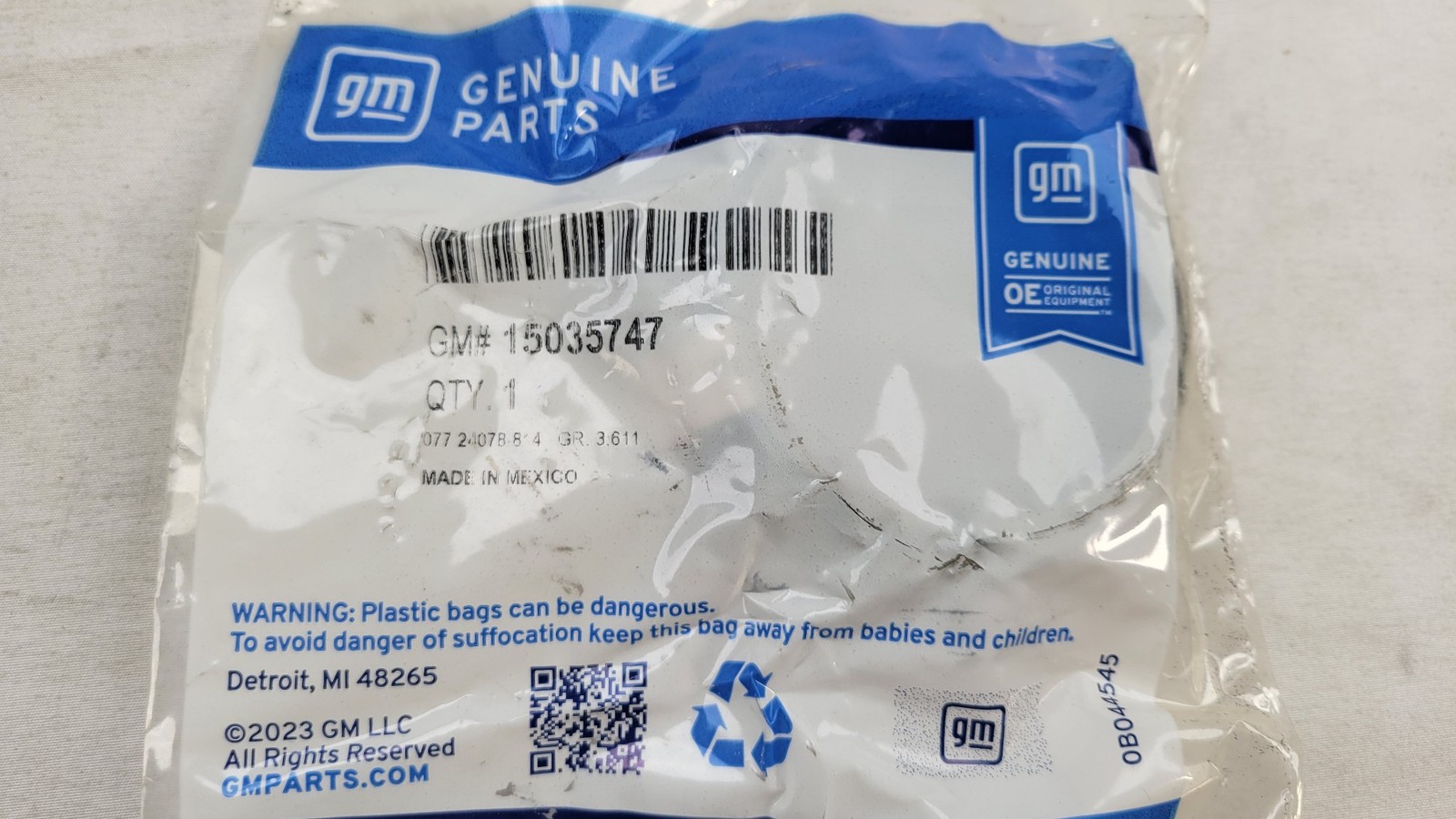 NEW GM OEM 1999-2025 GMC Chevrolet Exhaust Manifold Pipe Seal 15035747