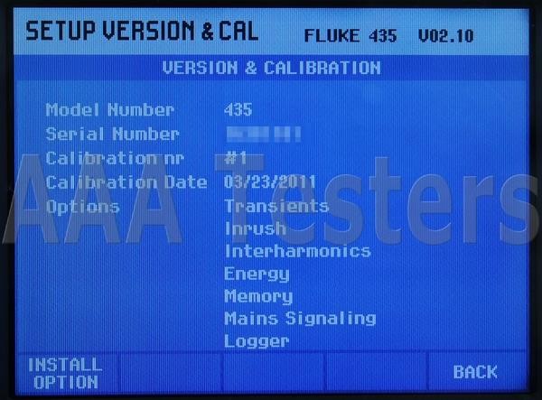 Fluke 435 Three Phase Power Quality Analyzer Meter w/ Interharmonics Inrush