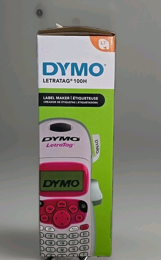 DYMO LetraTag 100H Handheld Label Maker Pink. New
