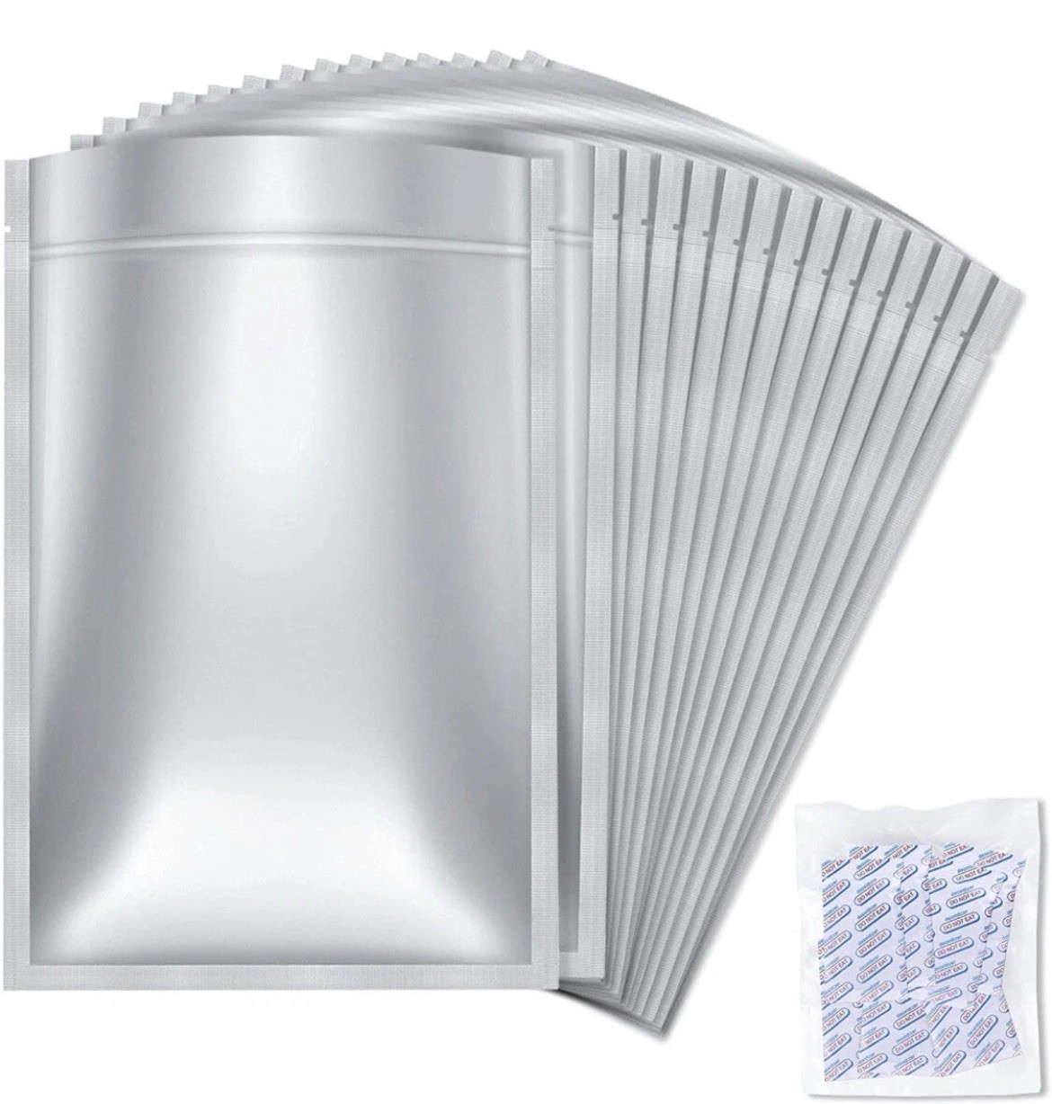 15 Pack 5 Gallon Mylar Bags (9.4 Mil) and 15x 2000cc Oxygen