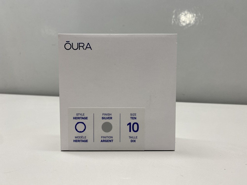 Oura - Heritage Gen3 Smart Ring, Size 10, Silver