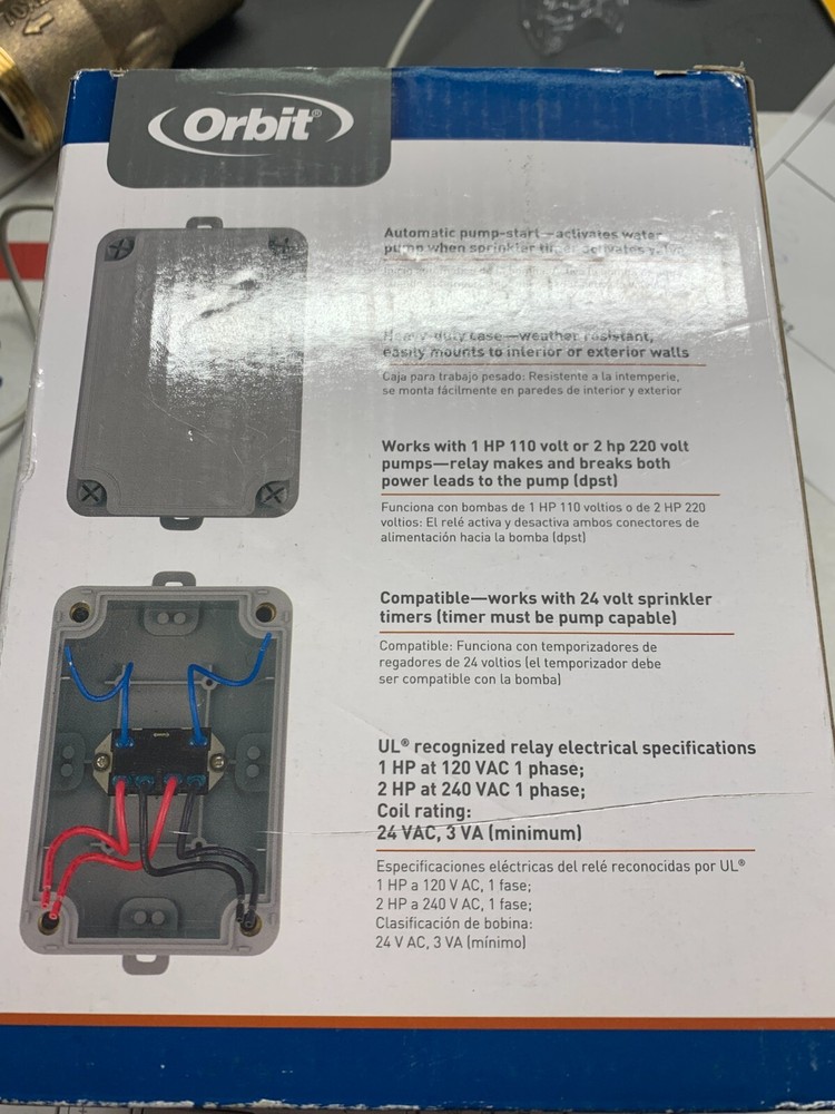 Orbit 57009 Pump Start Relay Work with standard 24V Sprinkler system.