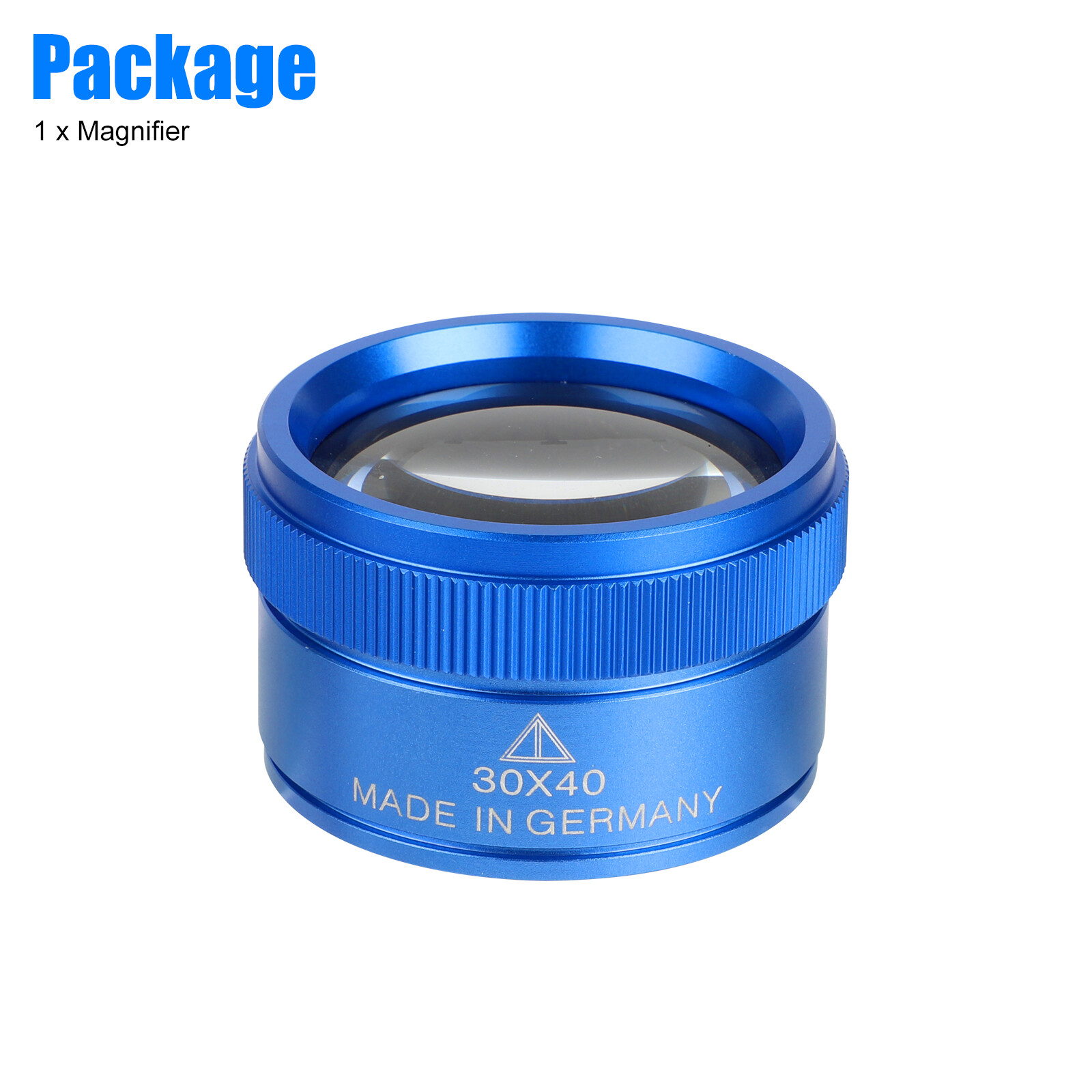 30X40 Magnifying Glass Jewelry Eye Loop Pocket Optical Magnifier Jewelers Repair