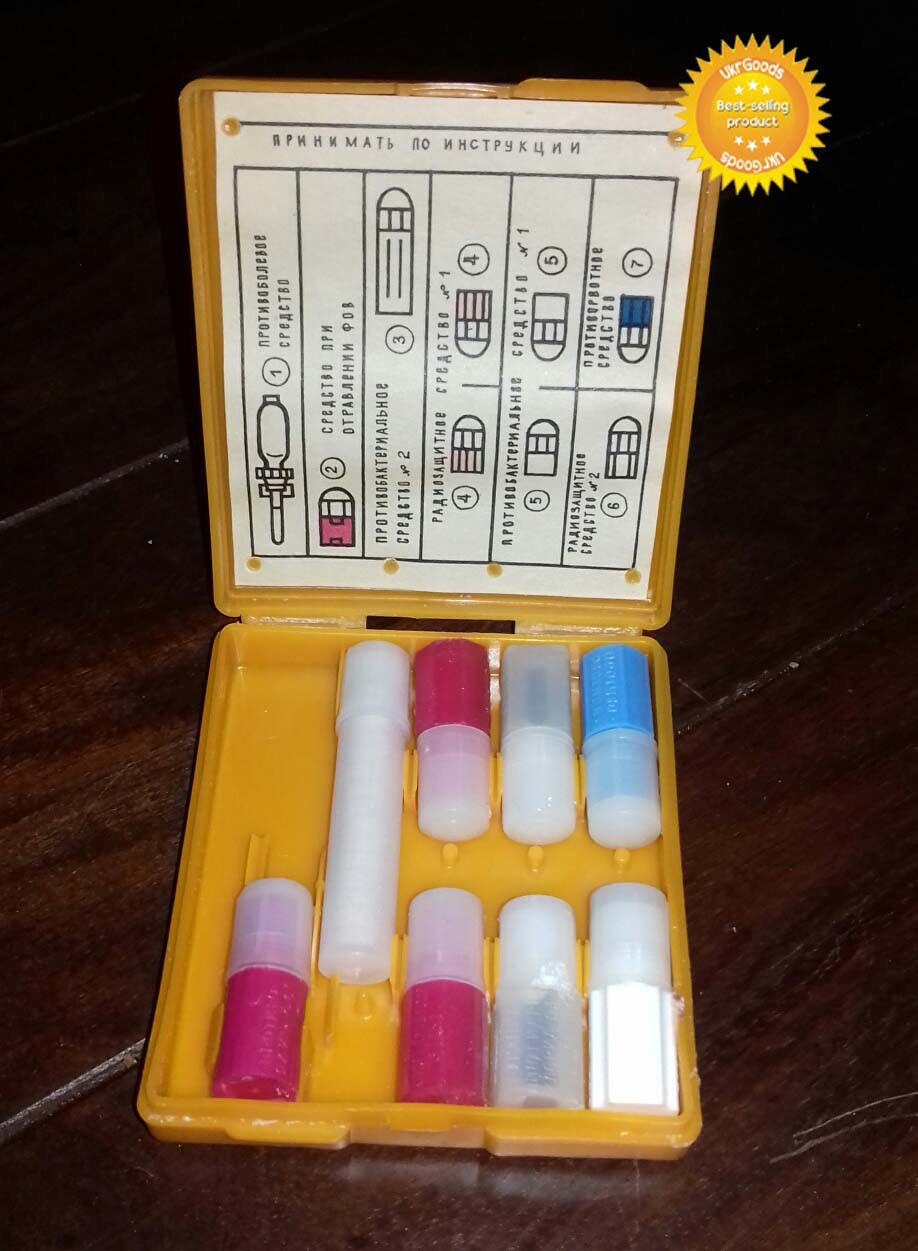 Soviet USSR army first aid medicine kit storage box NBC protection organizer NEW