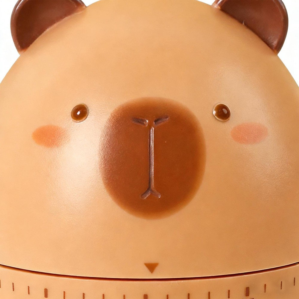 1Pc Capybara Kitchen Timer Mechanical Kitchen Timer Animal Shaped Clock Alarm