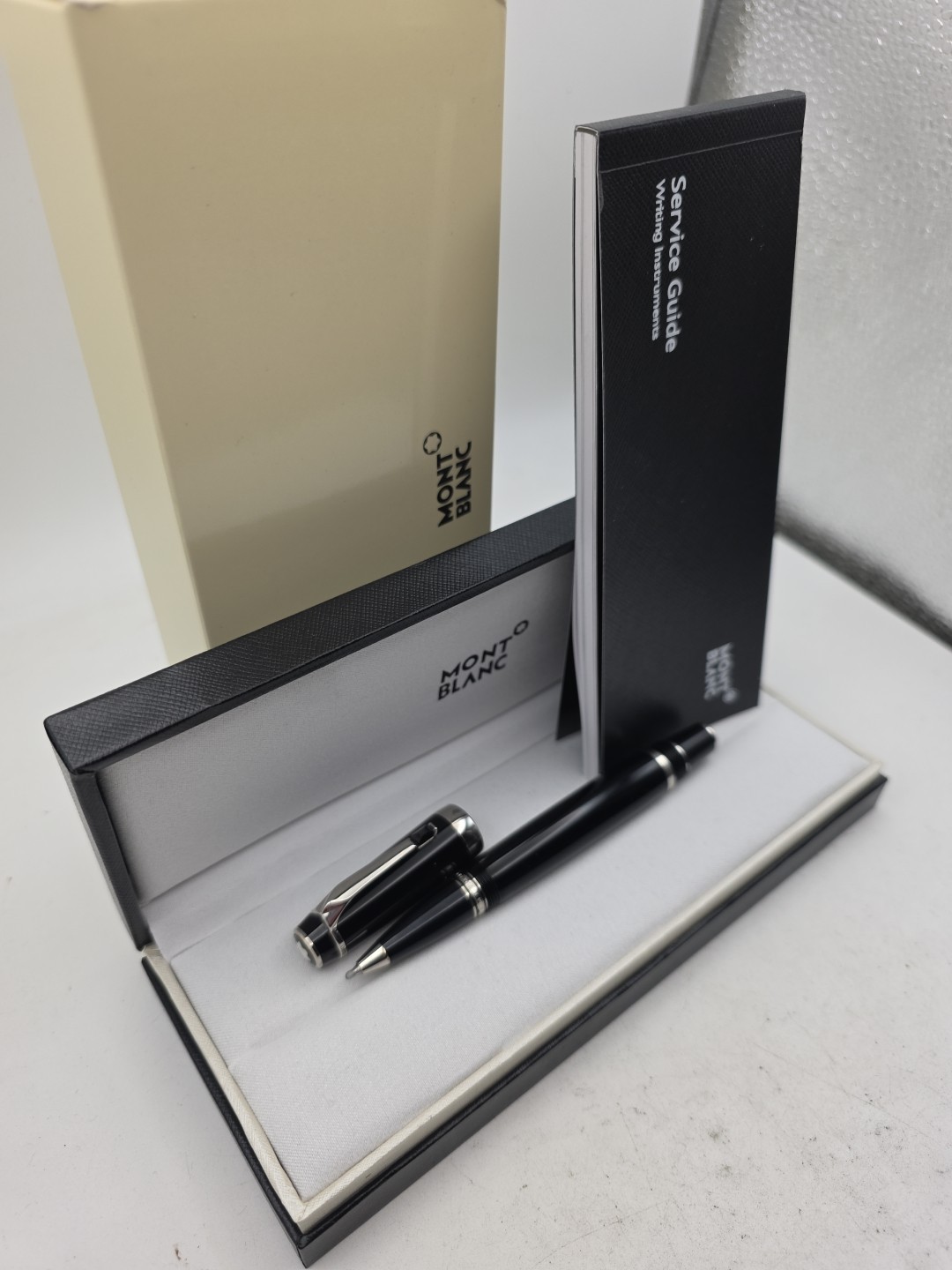 Montblanc rollerball Pen boheme onyx black noir with user guide and box
