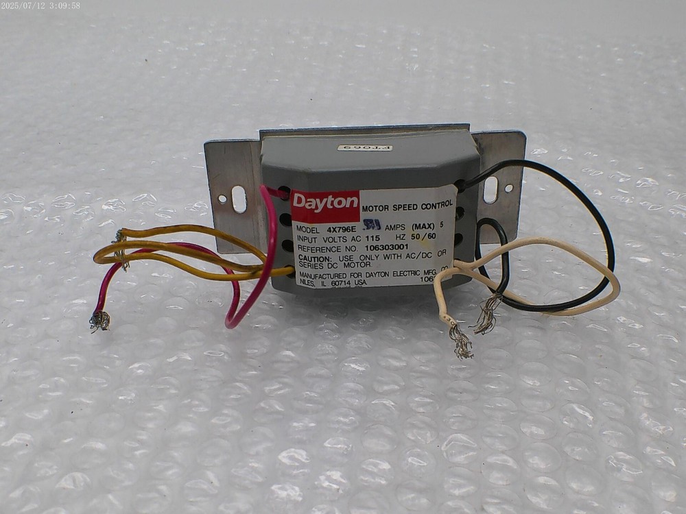 DAYTON 4X796E SPEED CONTROL UNMP