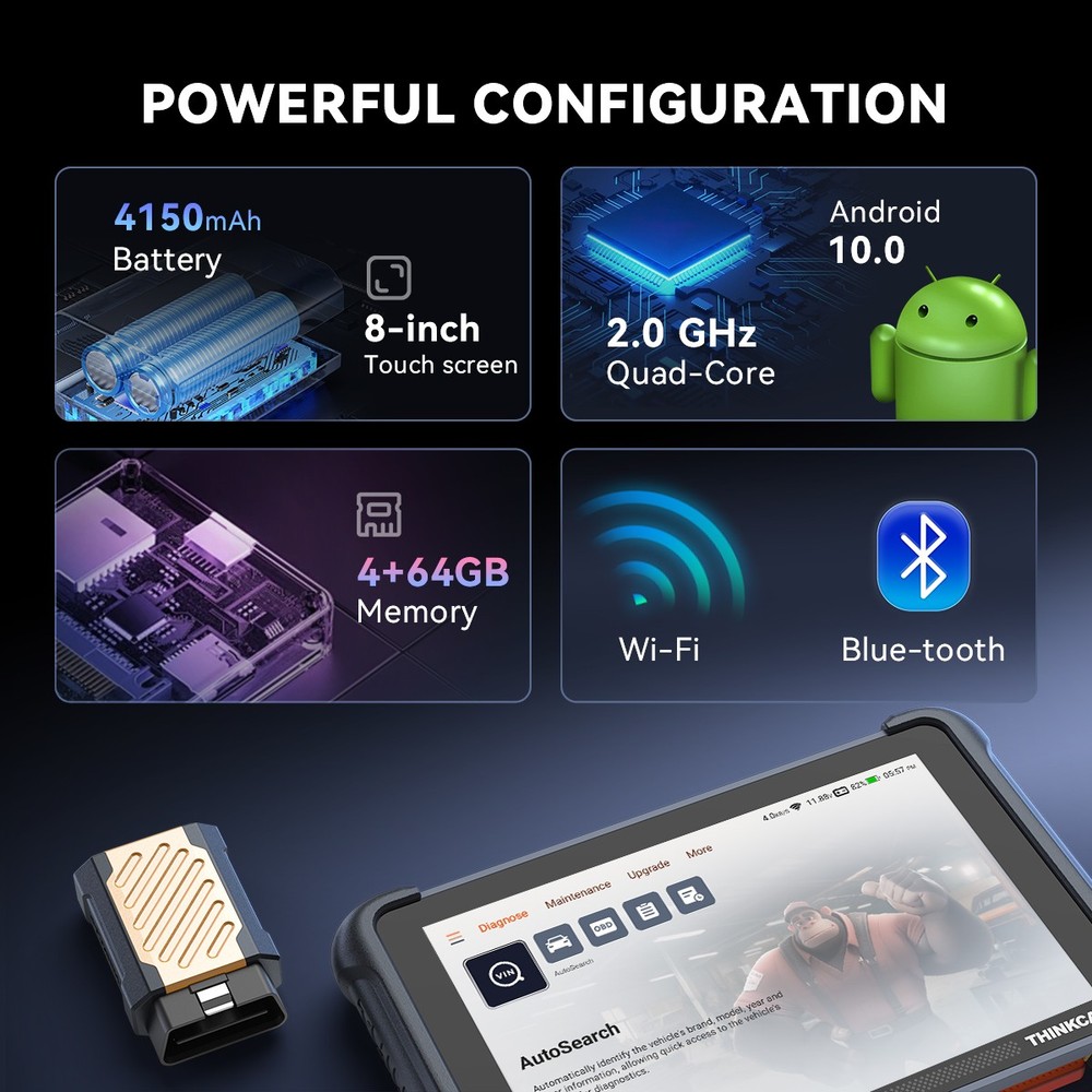 Thinkscan 689BT All System OBD2 Diagnostic Scanner 34+Reset TPMS Key Programming