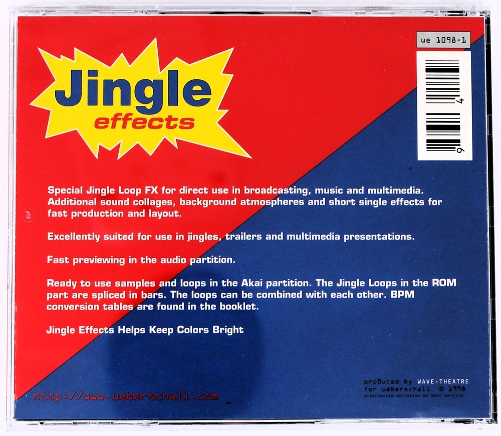 Ueberschall Jingle Effects Akai Format Sample/Sound Library/Sampling CD