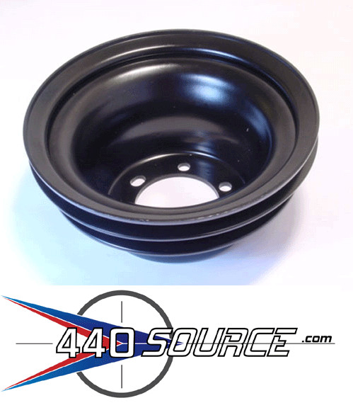 Double Groove Crank Pulley Non A/C for Mopar Chrysler Dodge Big Block 383 440