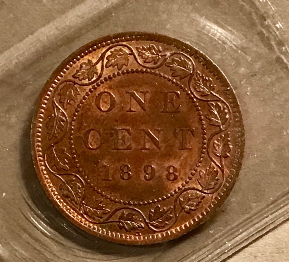 1898H, 1899 Canada Cent Coins; ICCS