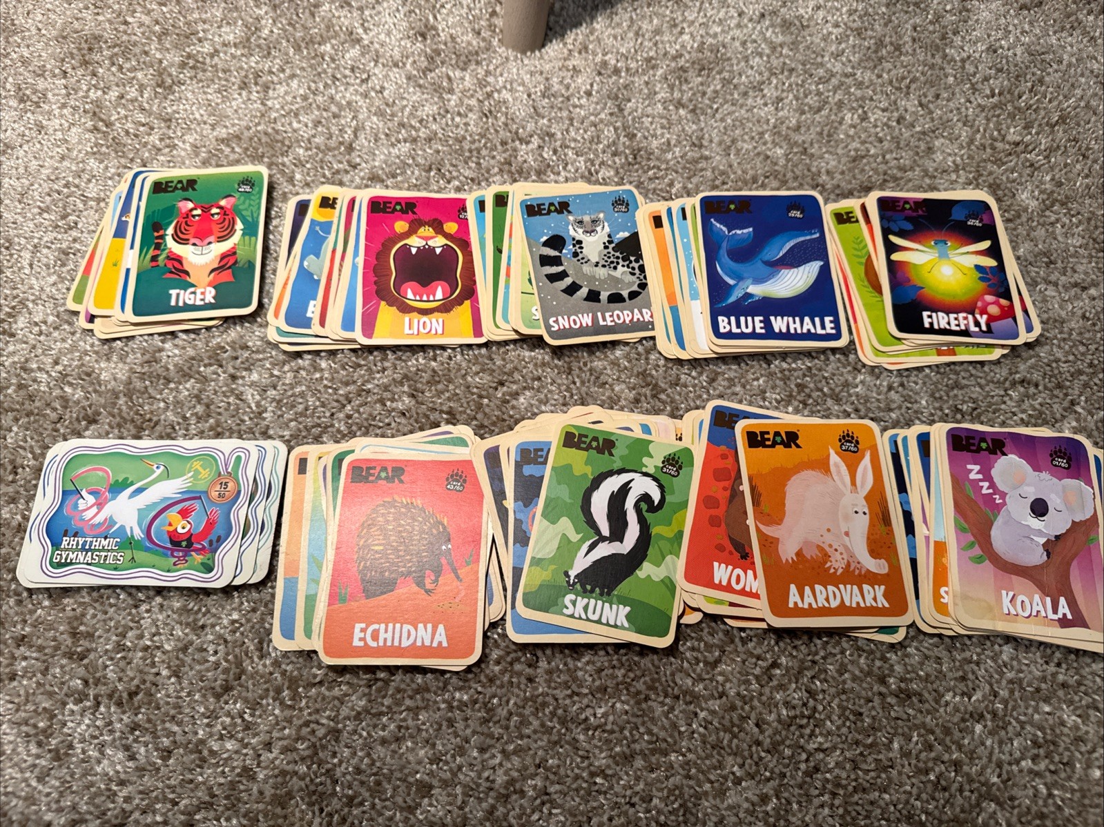 Bear Greatest Games And Fruit Snacks Trading Cards Lot Of 97