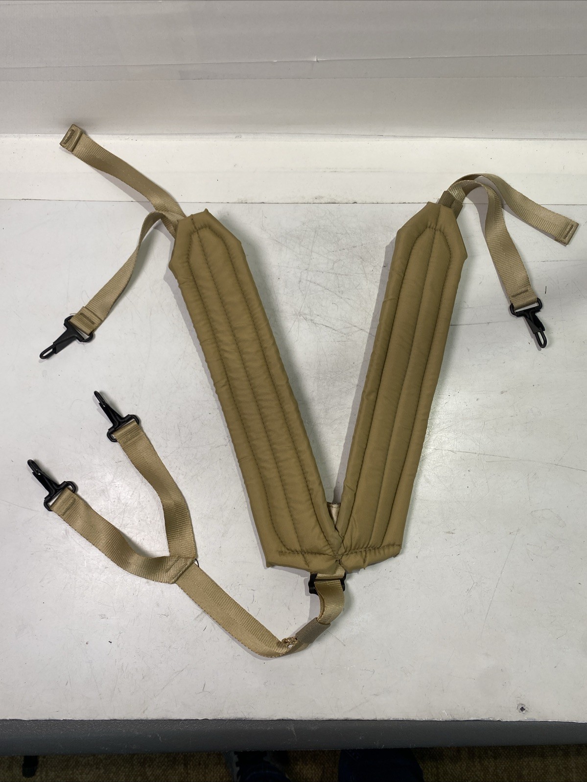US ARMY MILITARY Desert Tan ALICE SUSPENDERS LBE Y-SHOULDER HARNESS