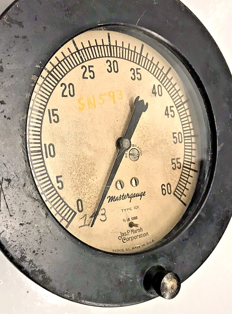 Master Gauge Type 101 Jas P. Marsh 0-60