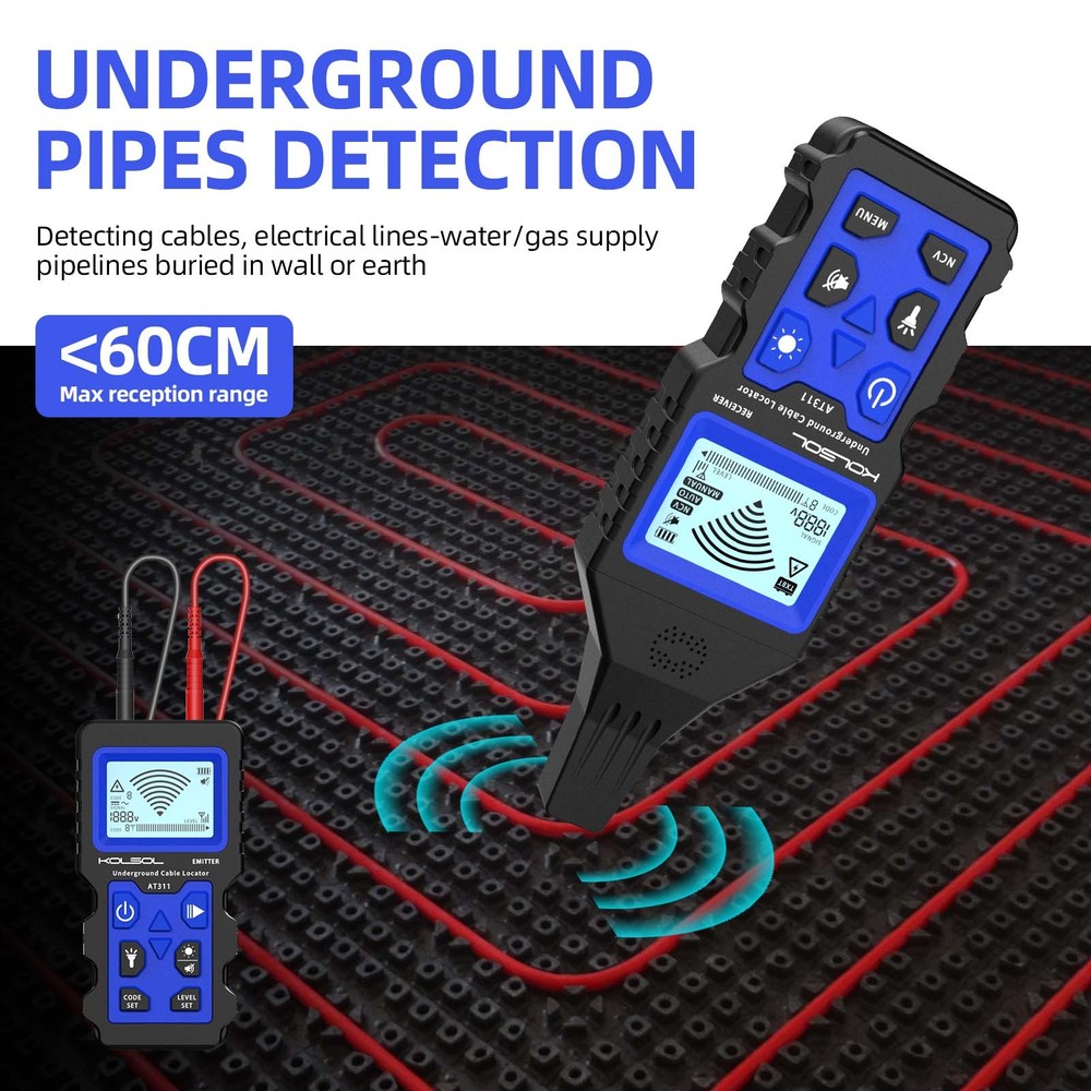 KOLSOL NF-826 Underground Wire Circuit Locator Network Cable Tester Wire Tracker