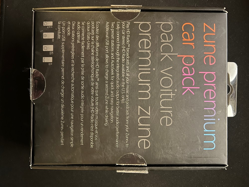 Zune Premium Car Pack FM transmitter and car charger