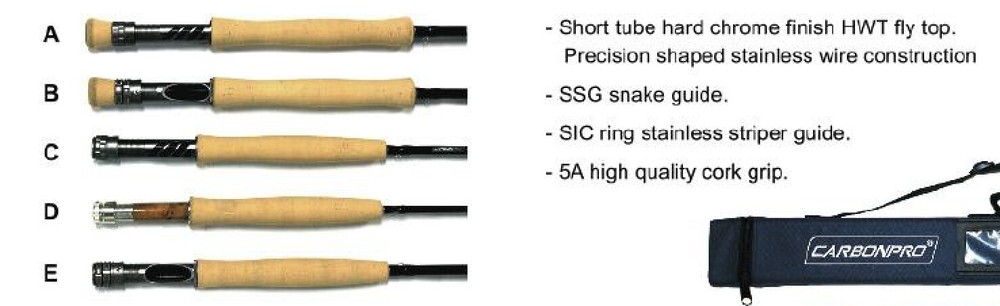 Carbonpro RIVER RIDGE Rod 4 PCS