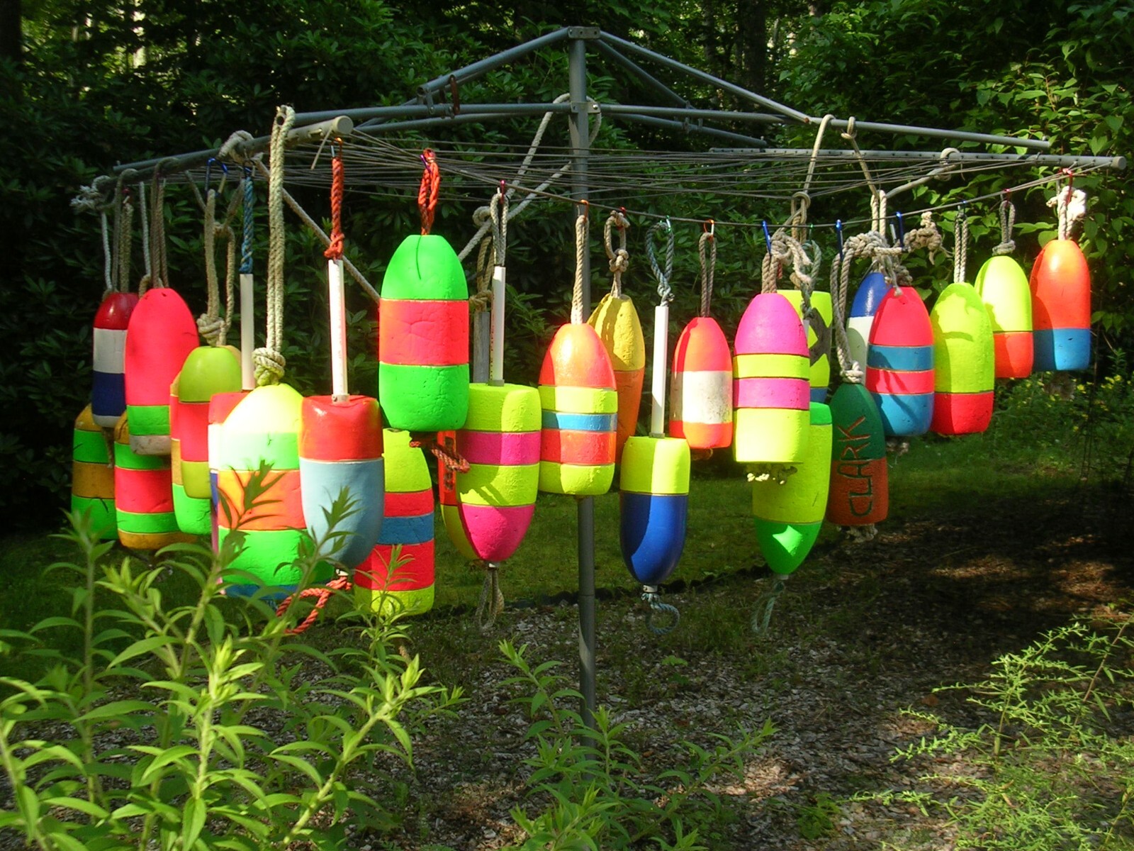 FREE SHIP 203 Maine Lobster BUOY nautical pot bouy float shore crab Lake CAPE