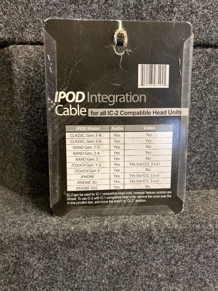 iPod Intergration Cable for all IC-2 Compatible Head Units