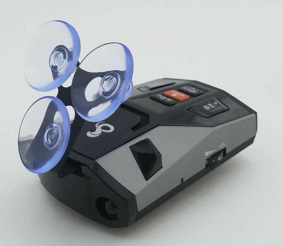 New - COBRA - Windshield Mount Radar Detector w/6 Clear Suction Cups        (C3)
